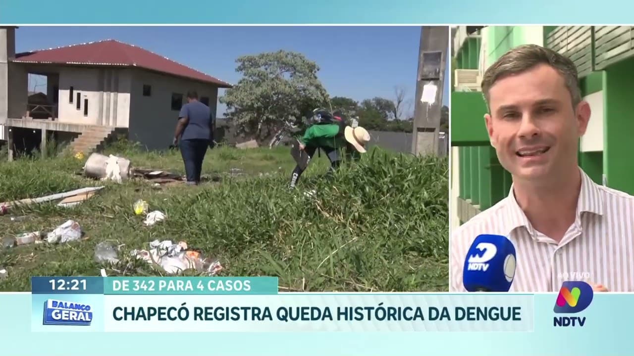 Queda nos casos de dengue é registrada em Chapecó