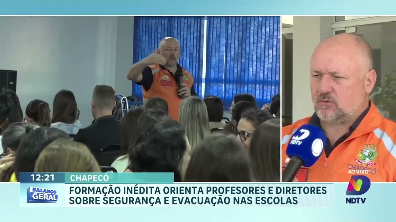 Defesa Civil promove capacitação inédita para escolas em Chapecó
