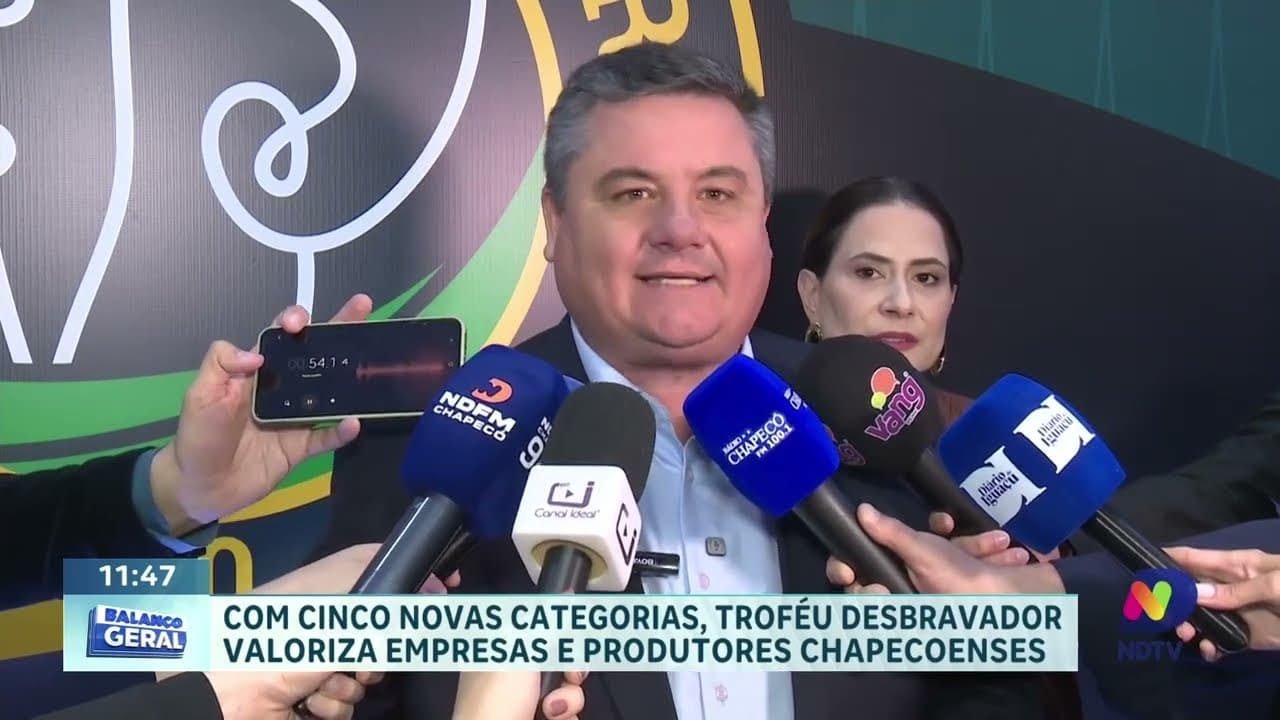 Troféu Desbravador reconhece empresas e produtores de Chapecó