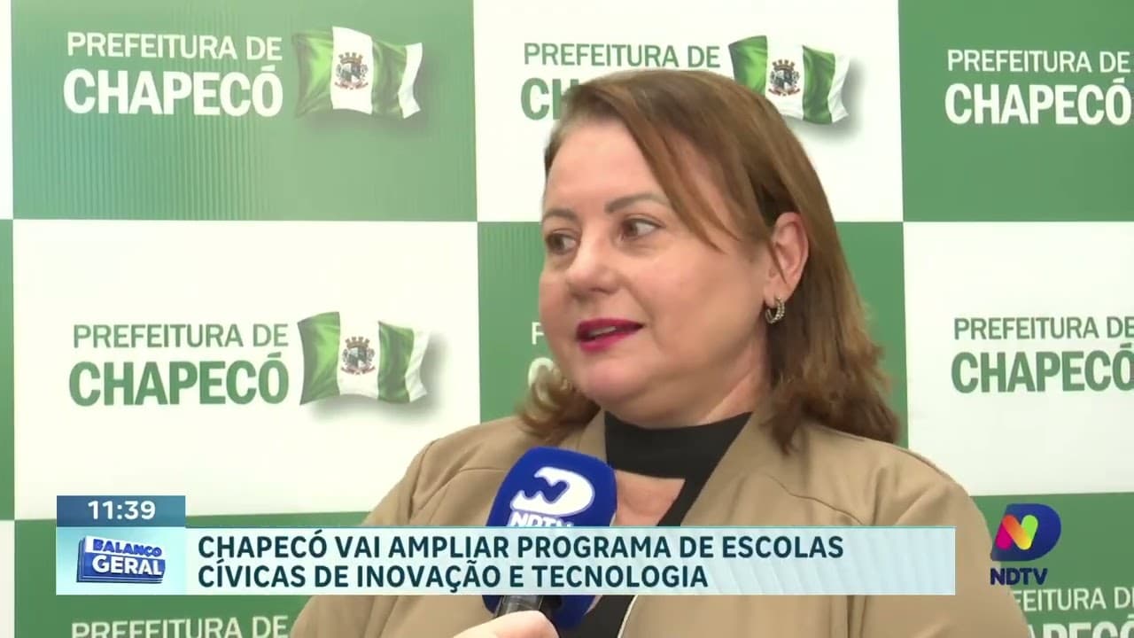 Duas escolas de Chapecó terão modelo cívico de inovação em 2027