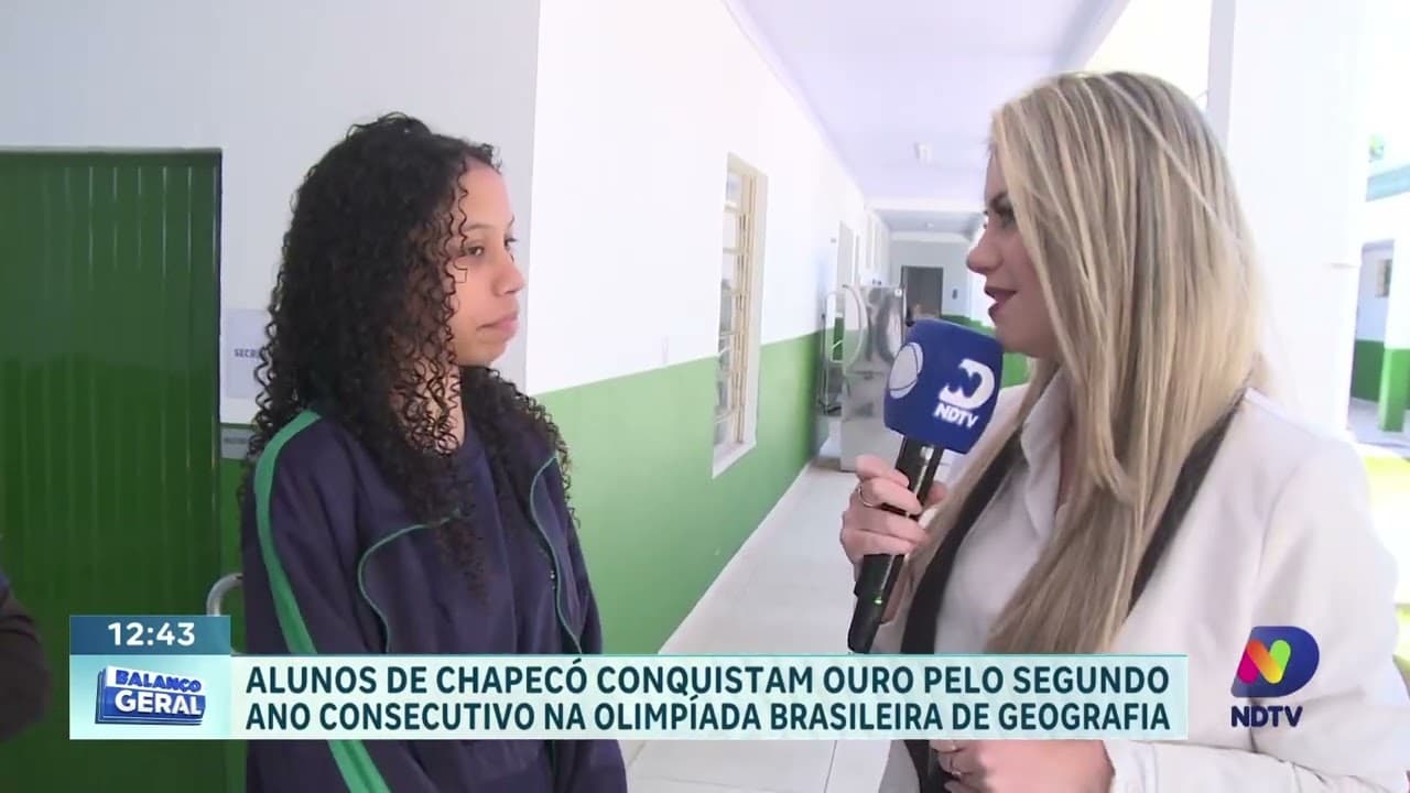 Alunos de Chapecó conquistam ouro na Olimpíada Brasileira de Geografia