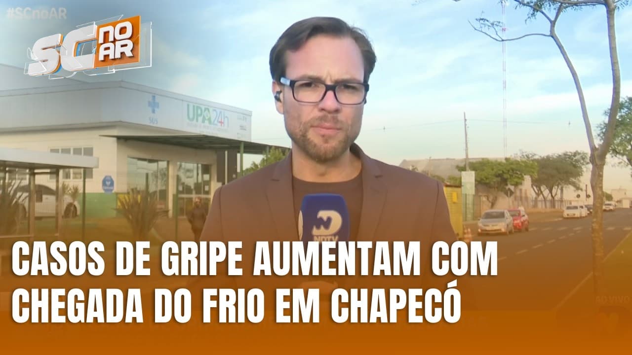 Casos de gripe aumentam com queda das temperaturas em Chapecó