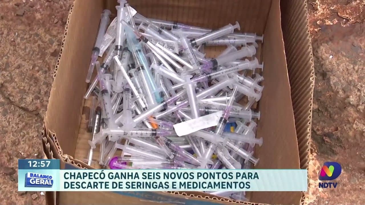 Chapecó ganha seis novos pontos para descarte de seringas e remédios