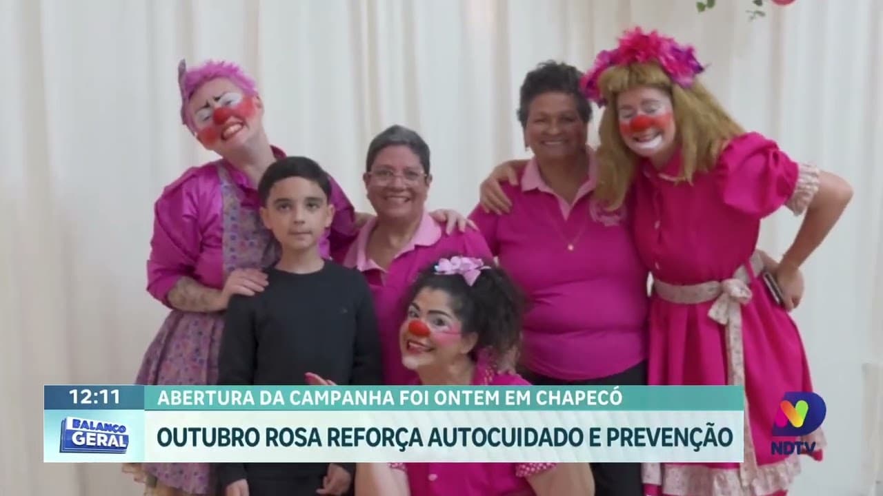 Rede Feminina abre campanha do Outubro Rosa em Chapecó