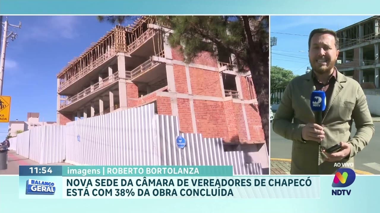 Câmara de Chapecó: nova sede avança e prevê economia com aluguel