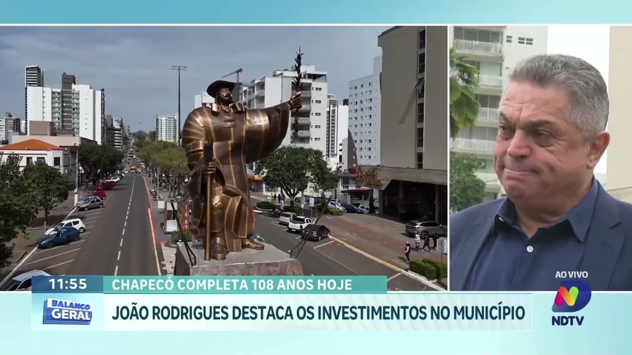 Chapecó 108 anos: Chapecó é a 5ª maior economia de SC e segue atraindo novos investimentos