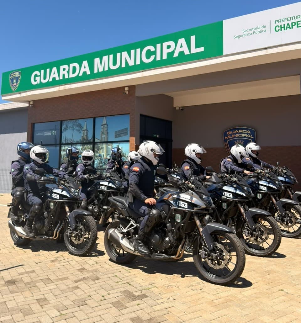 Guarda Municipal amplia patrulhamento com motos em Chapecó